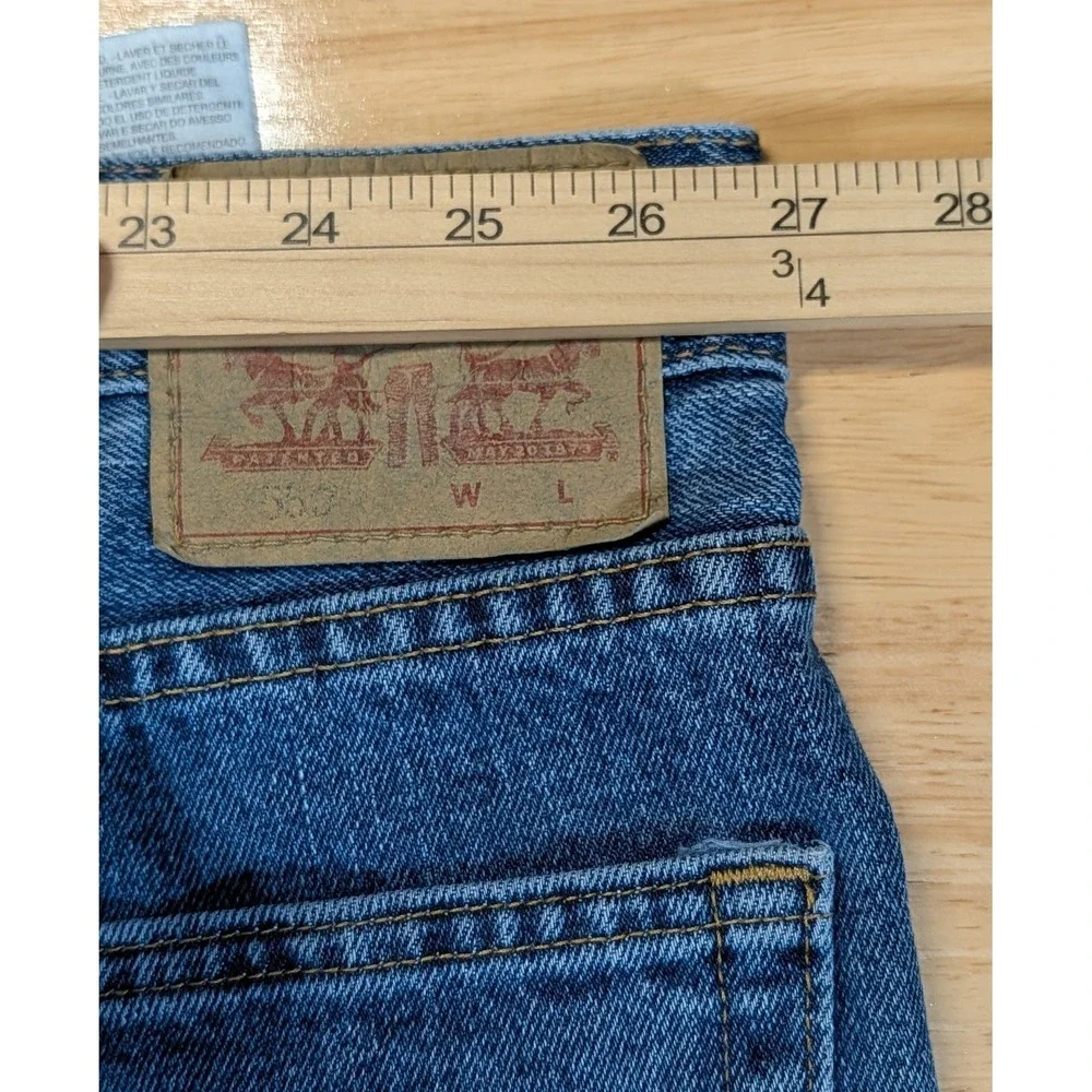 Levi's 550 Mens 54x29 Relaxed Fit Blue Denim Jeans Waterless New With Tags